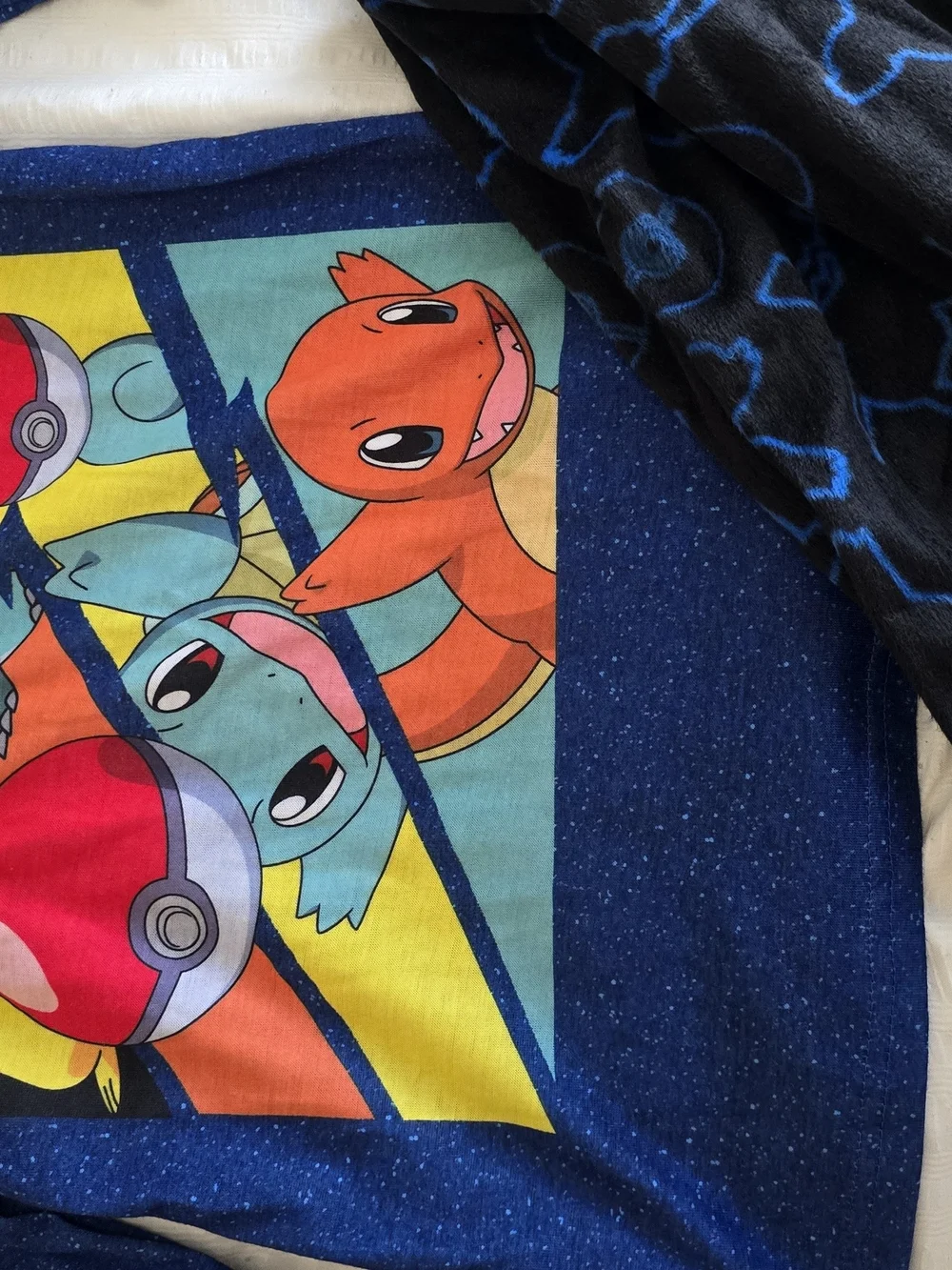 Pokémon Kids Pajama Set - Navy Top with Multicolor Characters